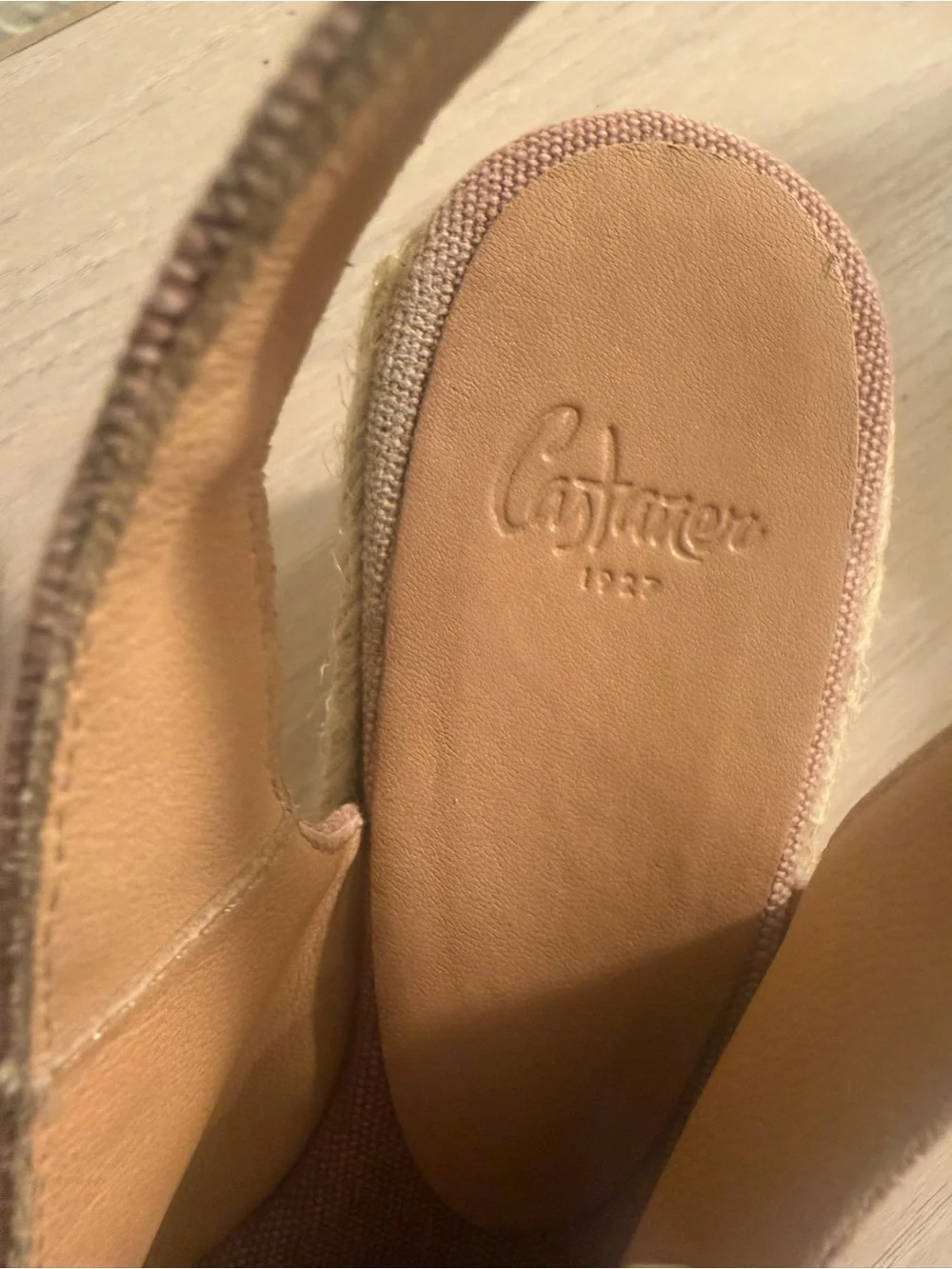 Castaner dolsalia  dusty pink espadrille 36/6 like new